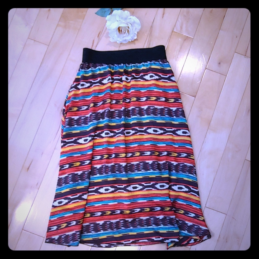 LuLaRoe Lola Elastic Waist Skirt